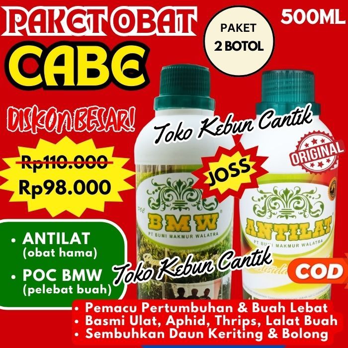Solusi Ampuh Cabai Sakit dan Buah Sedikit ‼️ POC BMW 500ml & ANTILAT 500ml | Dapatkan Tanaman Subur 