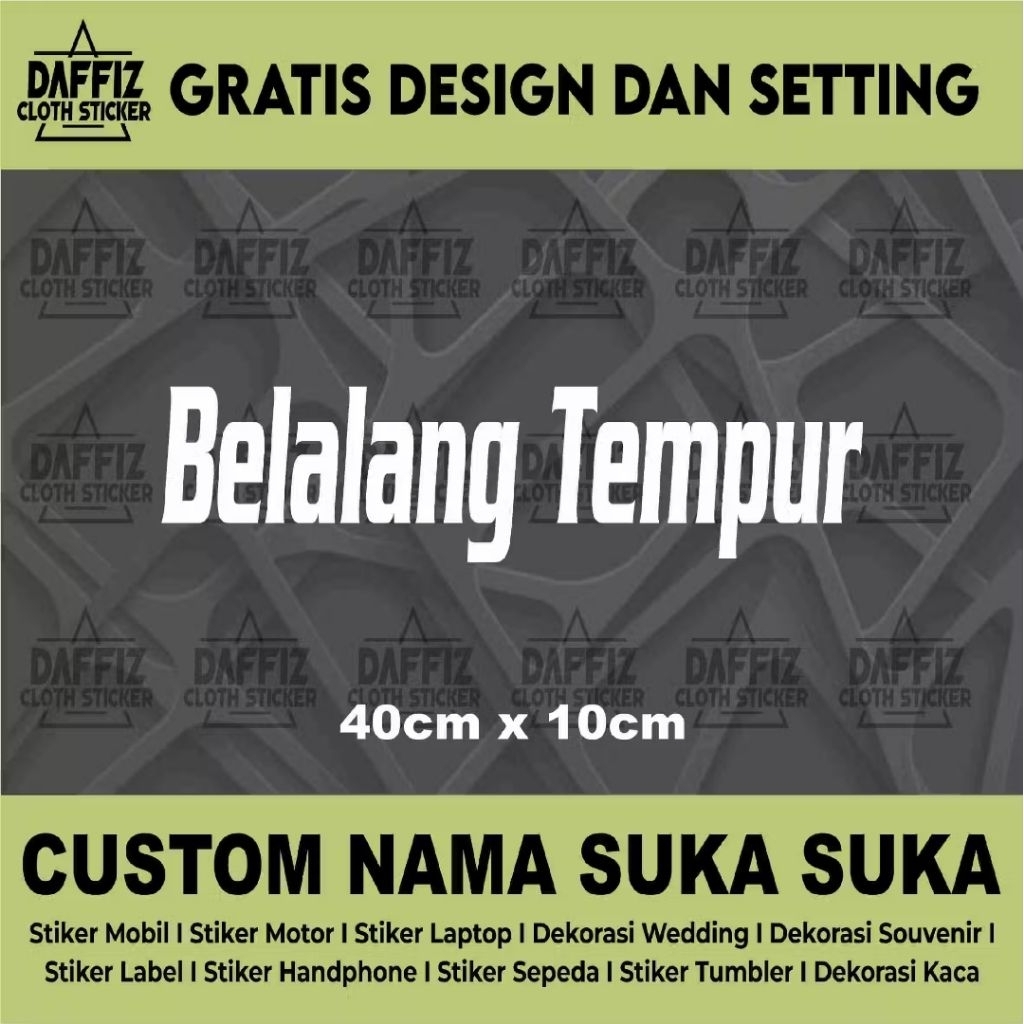 STIKER CUTTING BELALANG TEMPUR