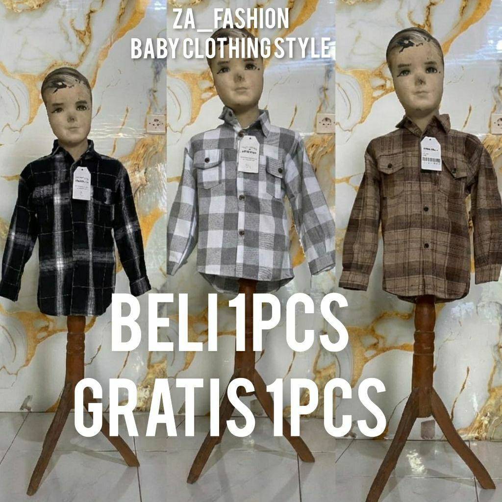 Grosir Kemeja Flanel Anak Distro Original Import Premium