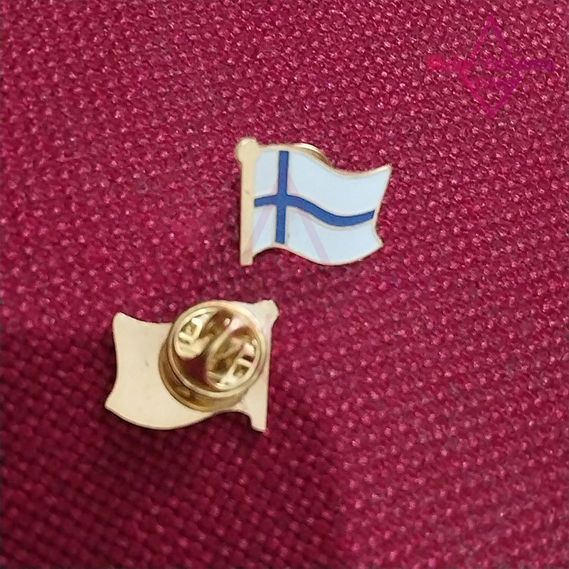 Pin Flag Finlandia Pin Bendera Finlandia - Mulyo Bersama