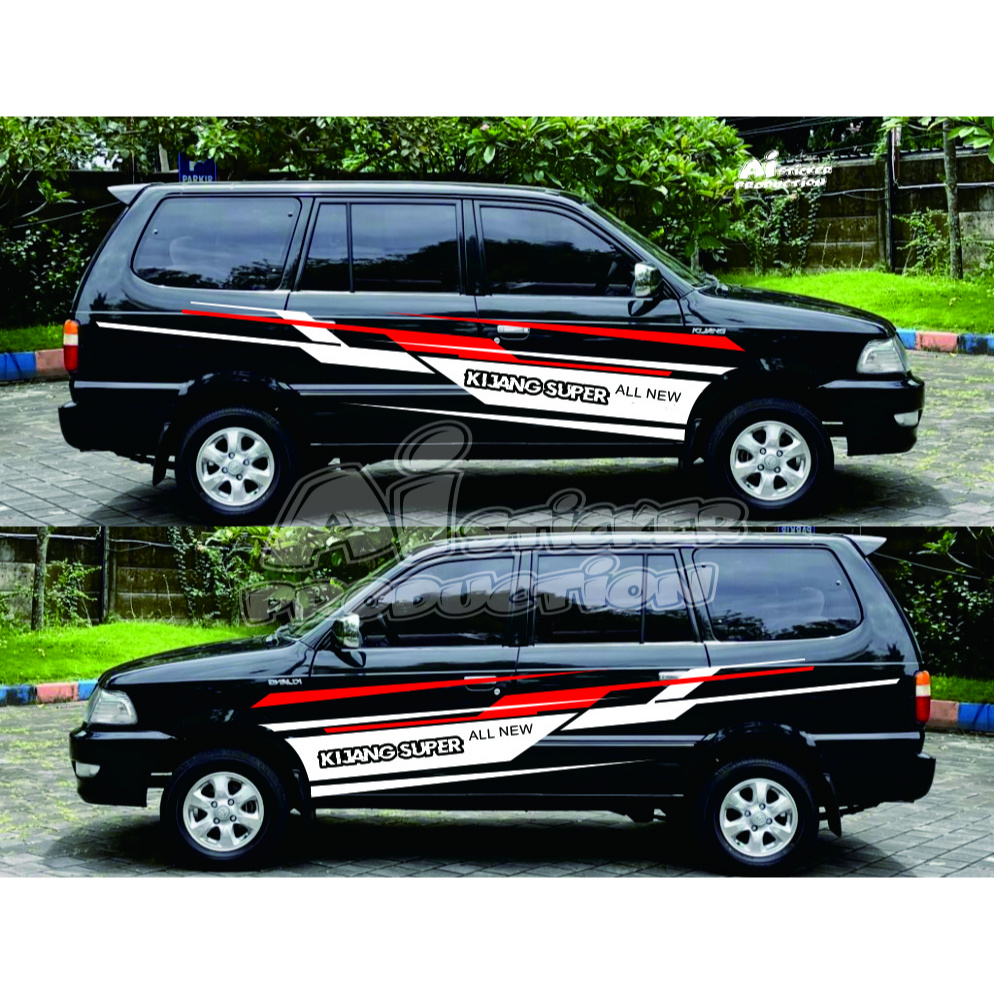 stiker mobil kijang super Lis body mobil kijang simple terbaru