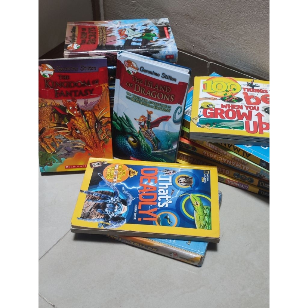 Geronimo Stilton Almanac National geographic Kids english bahasa inggris preloved bekas novel buku a