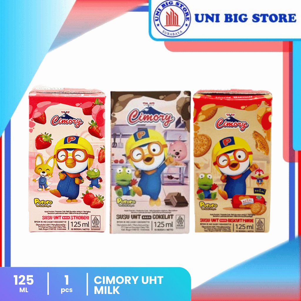 Susu Cimory UHT Milk Coklat - Strawberry - Cashew - Choco Malt 125 ml