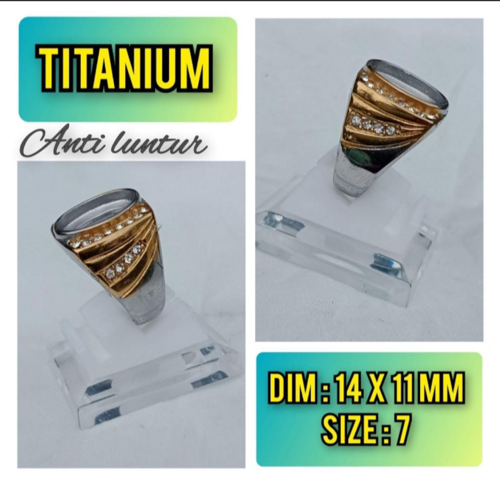 emban batu akik titanium super anti luntur titanium.11