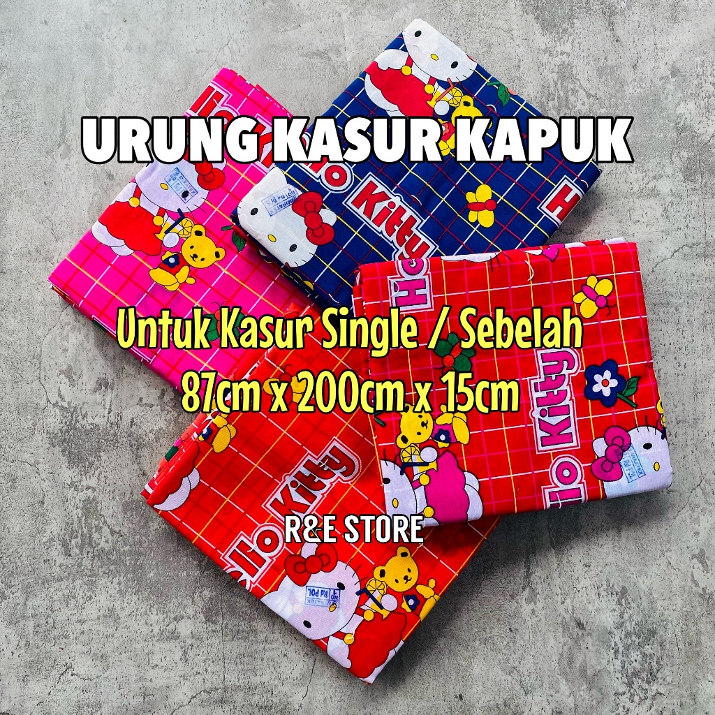 Urung Kasur Kapuk No 1 Single Ukuran 87x200cm /Sarung Kasur Isi Kapuk /Kulit Kasur Kapuk Kain Katun