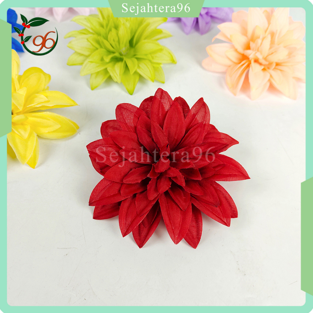 1PCS Kuntum Kepala Bunga Krisan Jumbo Diameter 14CM /artifisial/rose/grosir/import/putih/hiasan/pals