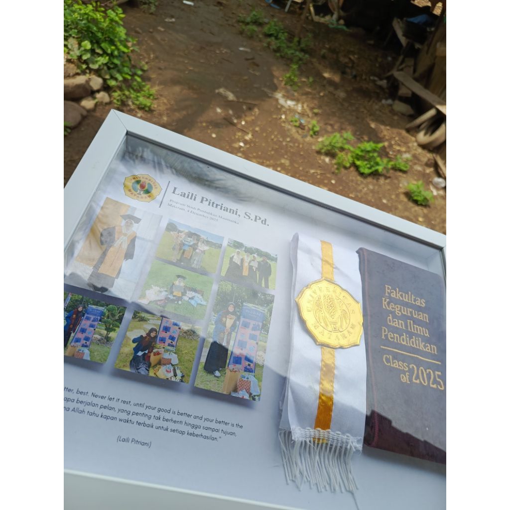 frame 3D wisuda, hadiah 3D