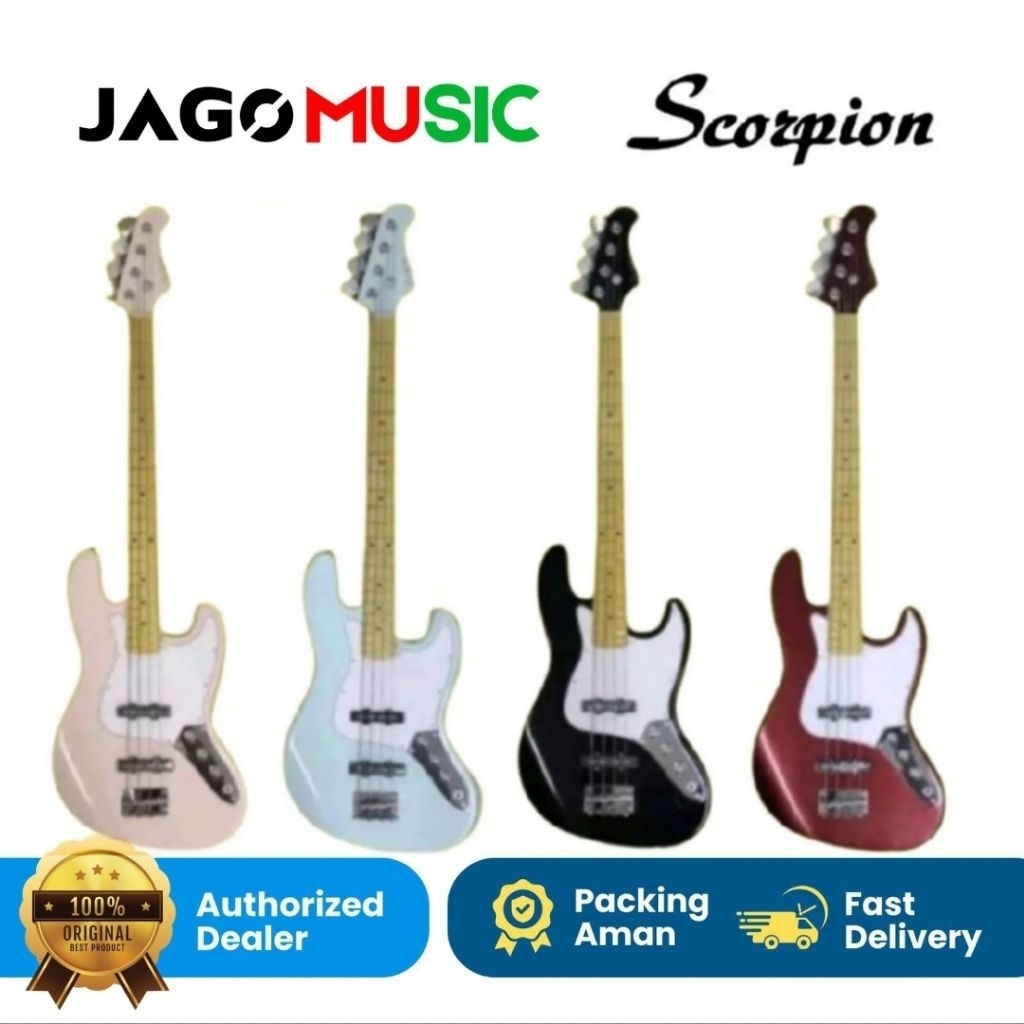 Gitar Bass Elektrik Scorpion SJ 200 Gitar Scorpion SJ200 Jazz Bass 4String