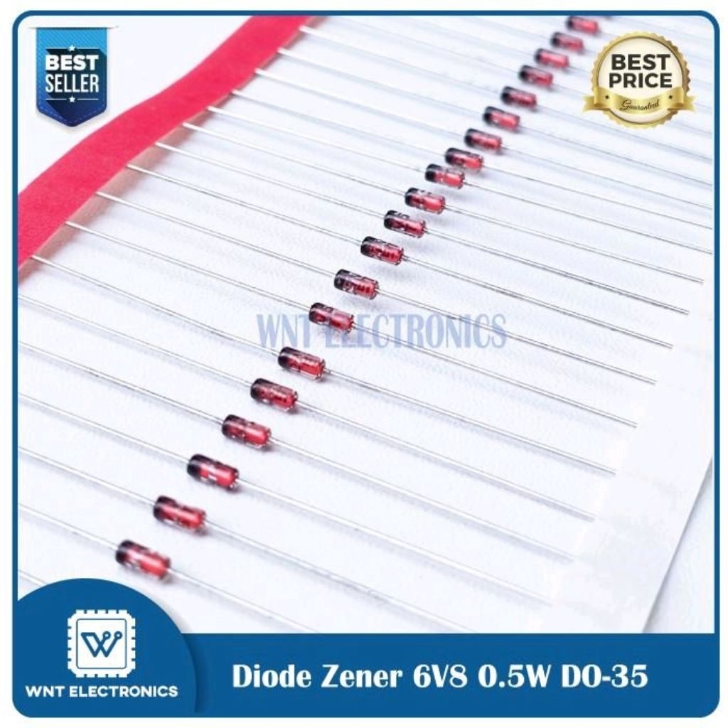 Dioda zener 6V8 0.5 watt Zener Diode 6V8 0.5W - DZ 6V8 1/2Watt