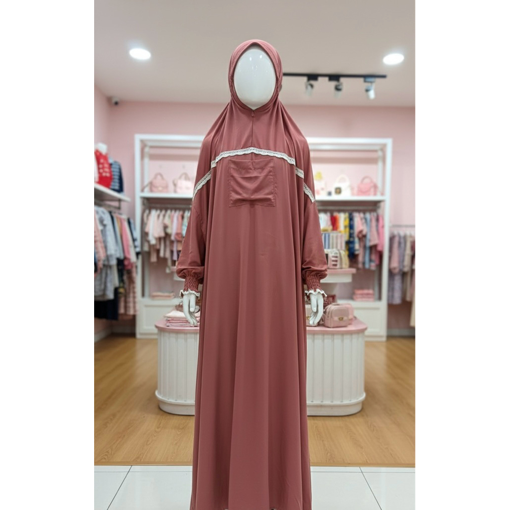 MUKENA HADROMAUT ANAK DAN REMAJA  mukena anak mukena remaja mukena terusan mukena rayon premium baha