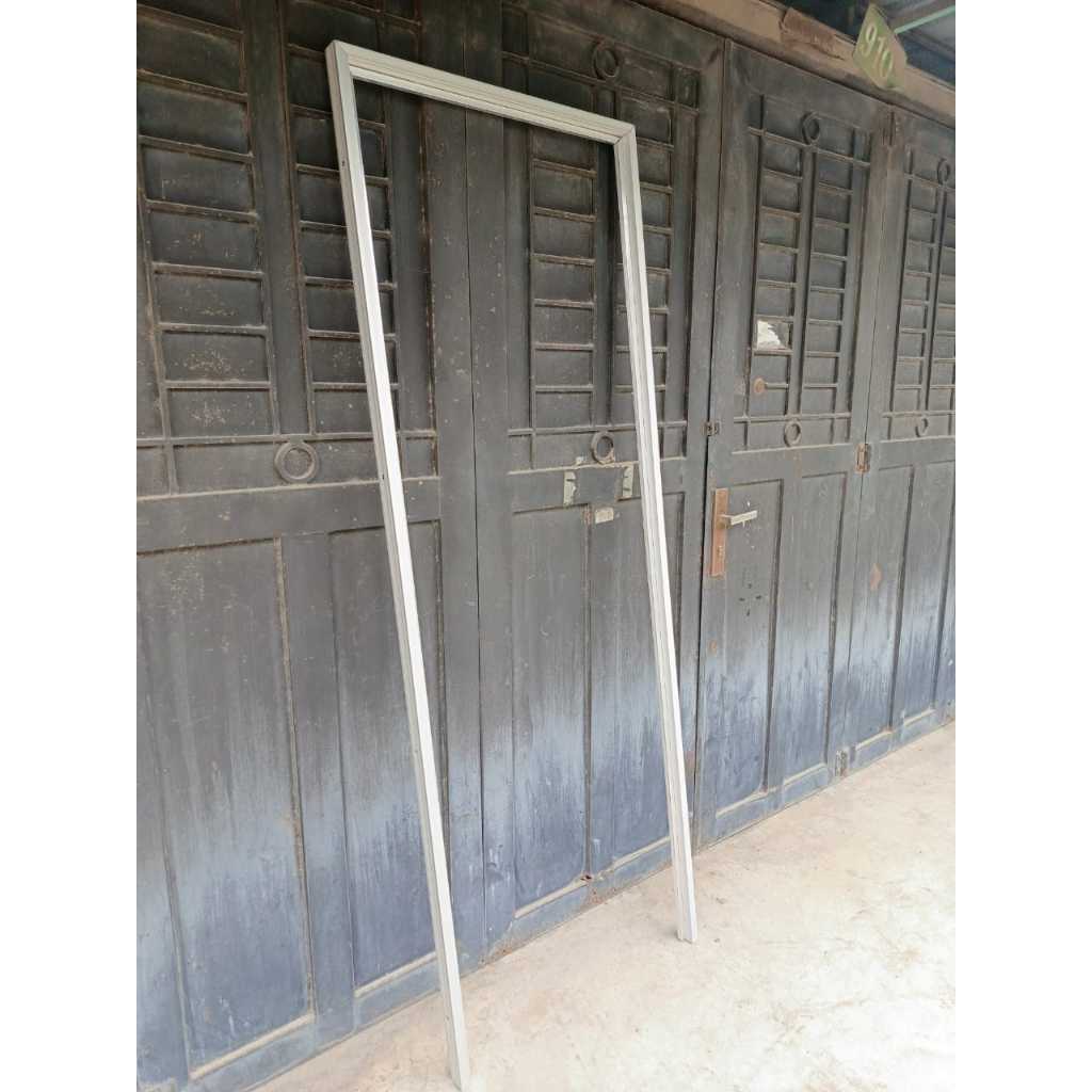 KUSEN PINTU ALUMINIUM UKURAN STANDART 70X200 (SILVER, PUTIH DAN COKLAT)