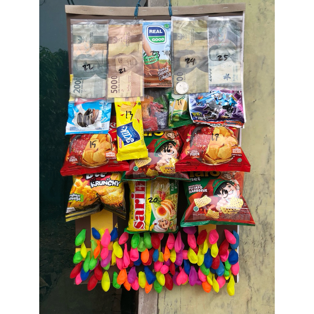Lotre Cabutan balon berhadiah isi 100 pcs BCI