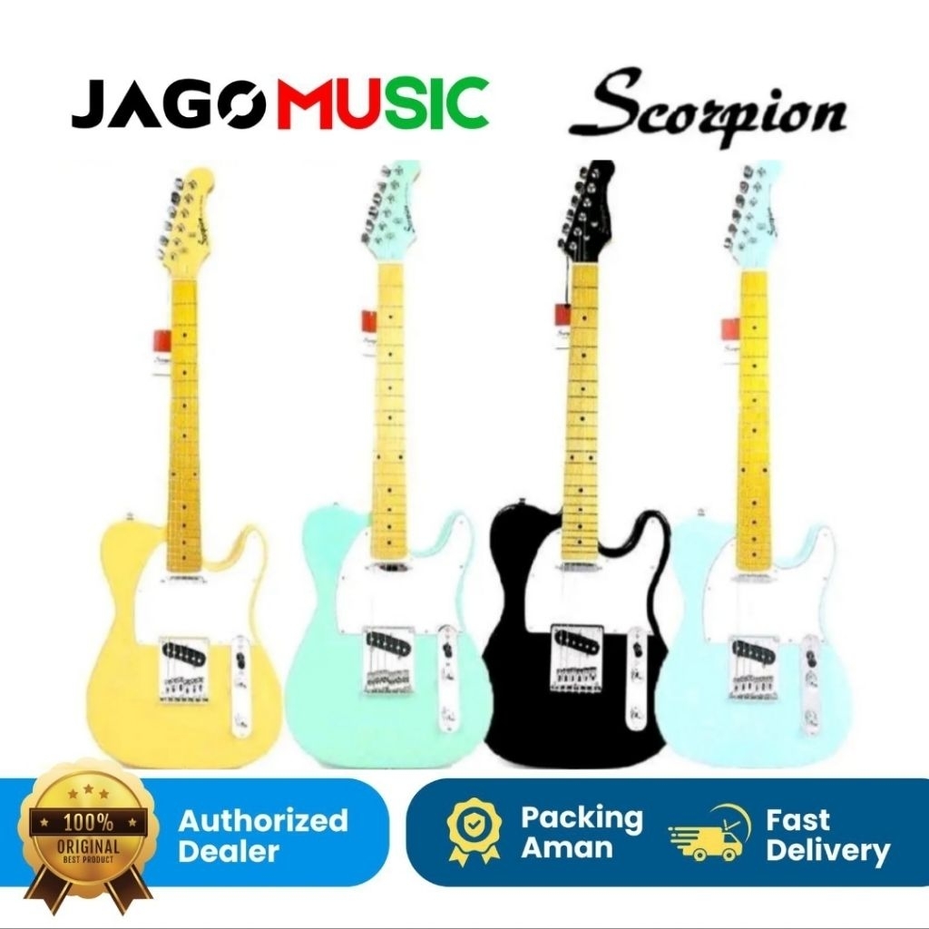 Guitar Electric Scorpion ST130 Gitar Scorpion ST 130 Telecaster Ori