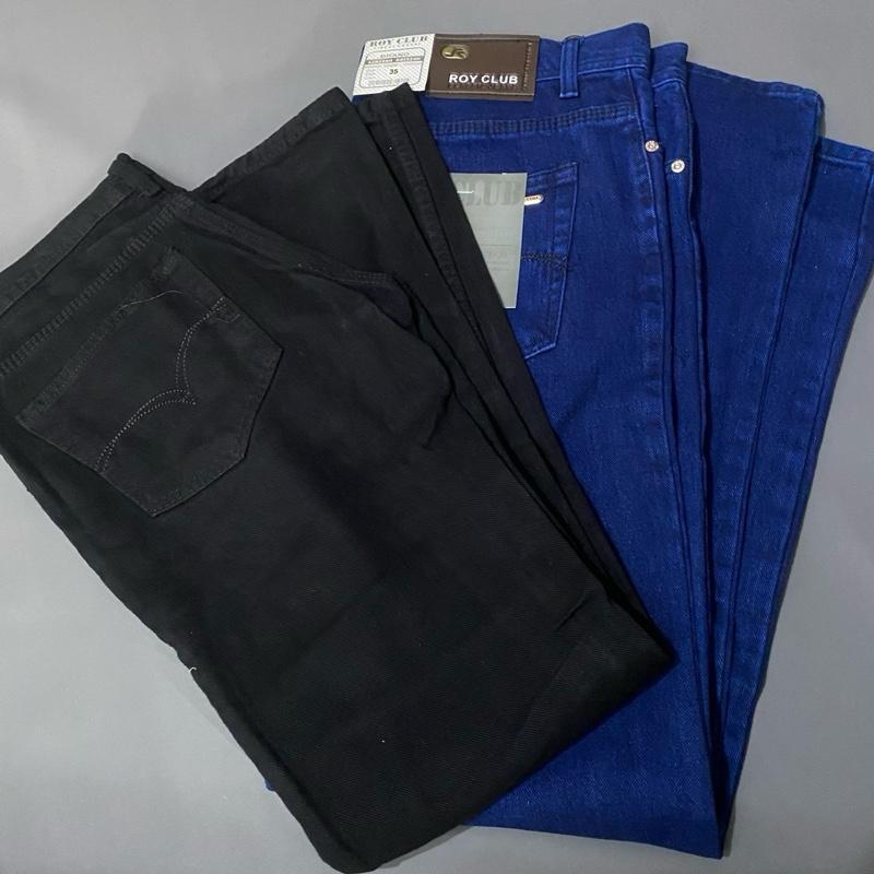 Celana Pensil Hitam Navy Soft Jeans Pria Roy Club