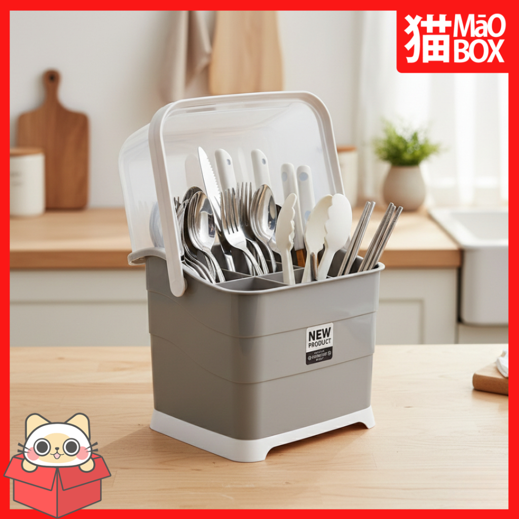 TEMPAT SENDOK FELICIA JUMBO / TEMPAT SENDOK DAN GARPU JUMBO - MAOBOX