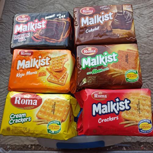 ROMA MALKIST BESAR KOREAN BBQ/ COKLAT KELAPA / ABON / KEJU MANIS / CREAKER MERAH/ CAPUCCINO / ASIN