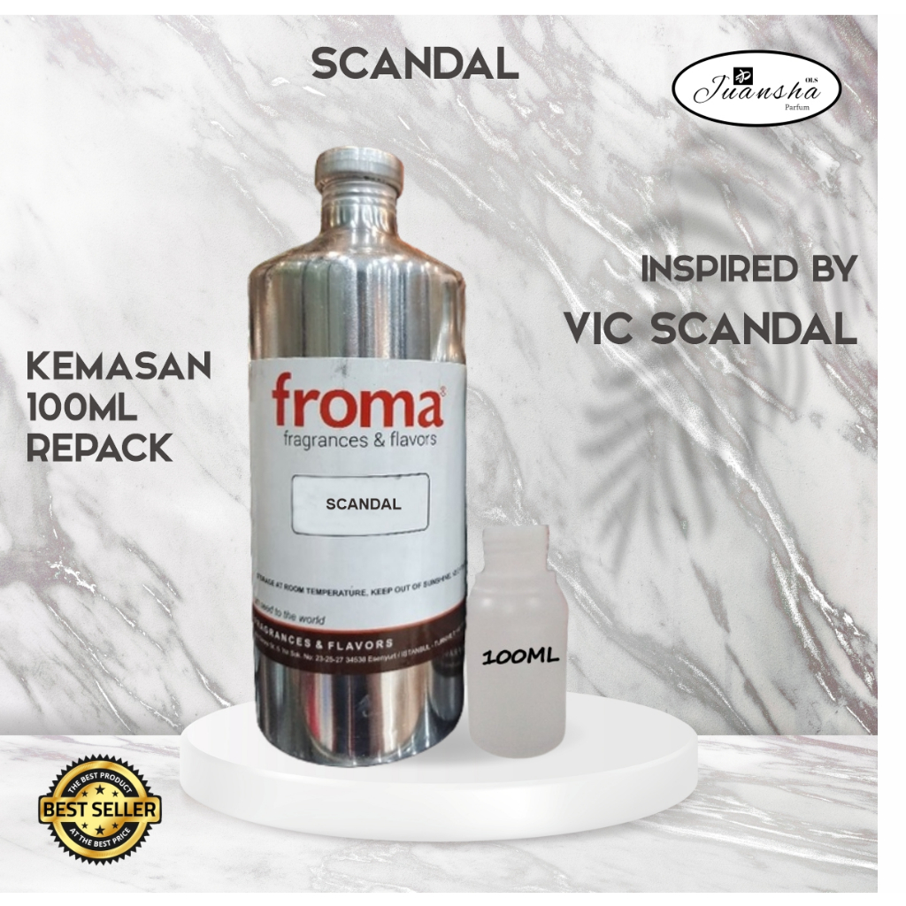 BIBIT PARFUM MURNI SCANDAL | FROMA 100ML REPACK