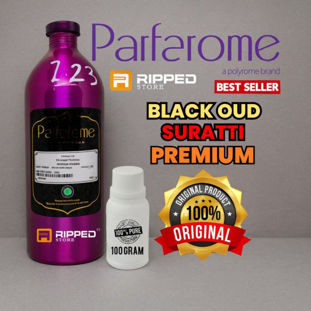 100ml Bibit Parfum Murni Black Oud Surrati Premium original Parfarome