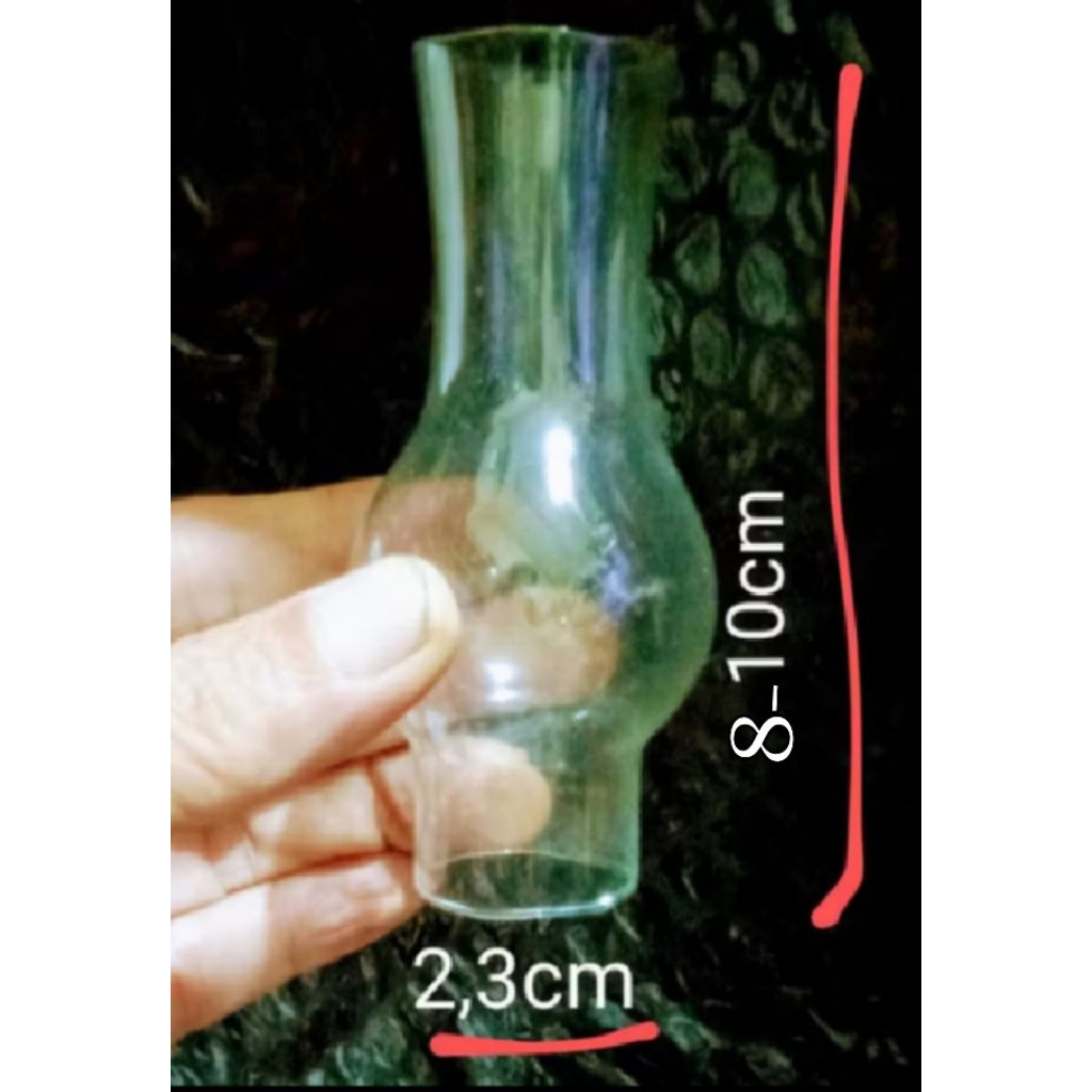 Kaca semprong lampu minyak mini model jadul