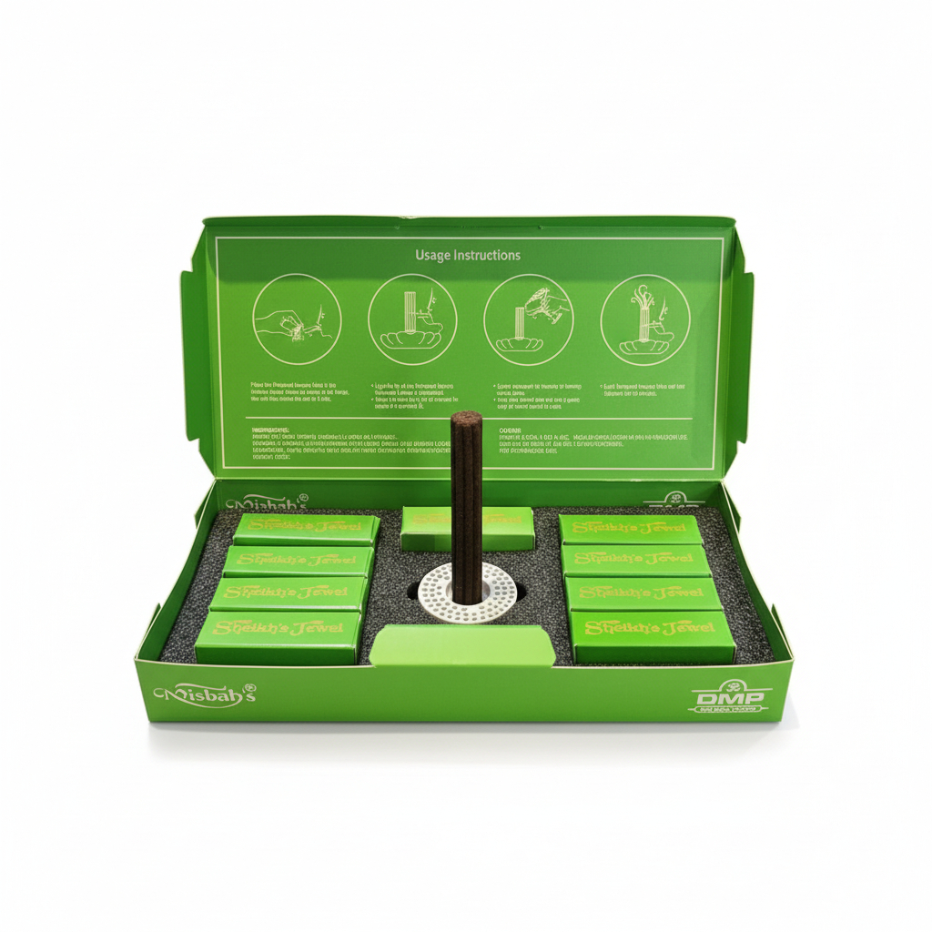 Buhur Arab Premium Misbah’s | Paket Lengkap 10 pcs Buhur + 1 Tempat Buhur | Aroma Tahan Lama