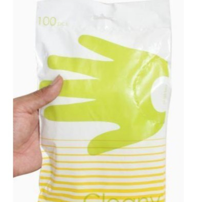 Sarung Tangan Plastik Cleany 1bks isi 100