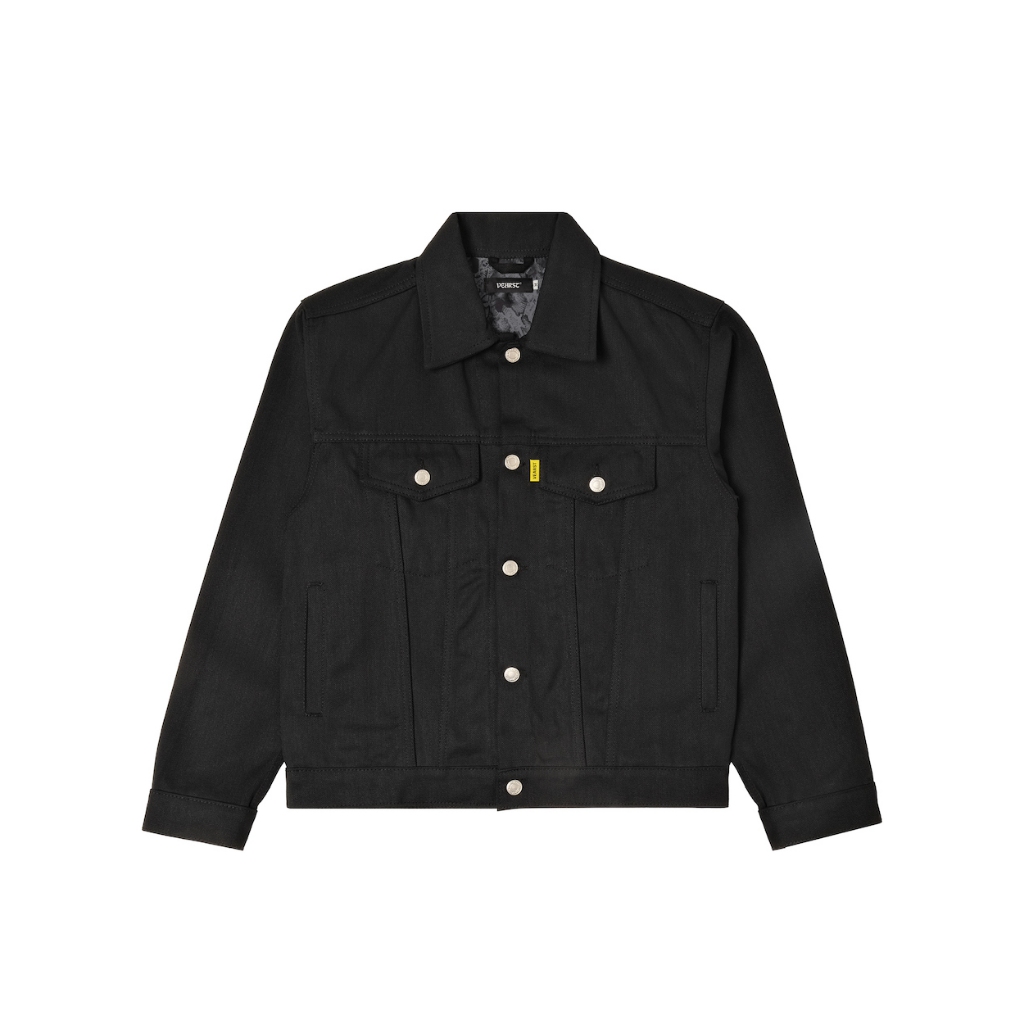 Vearst Denim Jacket Trucker Snares Black Dry
