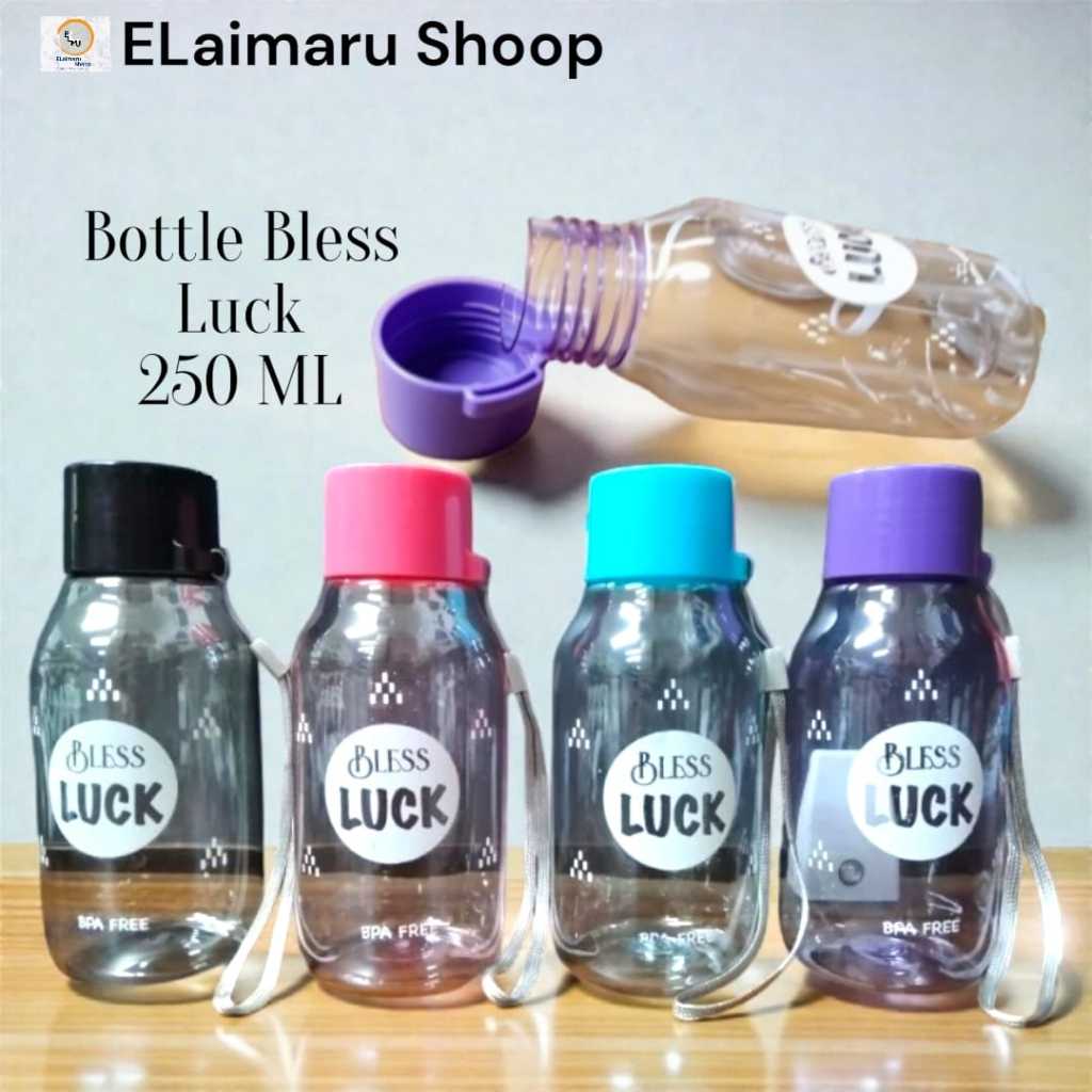 Botol Minum Anak Mini 250ml BPA Free Lucu / Botol Air Minum Plastik Kecil Sekolah TK SD