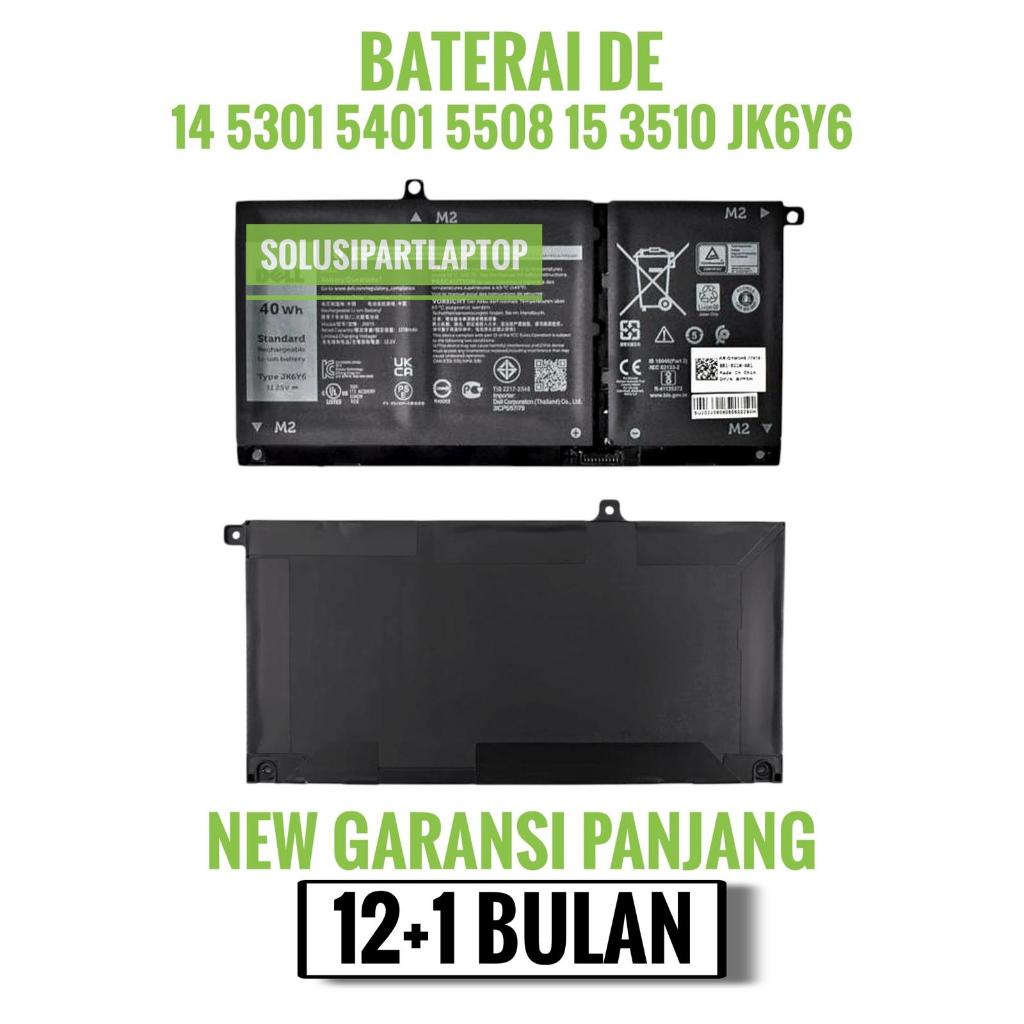 ORIGINAL Baterai Battery Dell Latitude 3410 3510 JK6Y6 11.25V 40WH