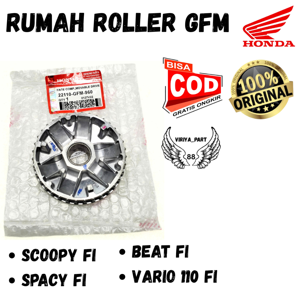 ASLI ORIGINAL RUMAH ROLLER HONDA AHM GFM SCOOPY FI SPACY FI BEAT FI VARIO 110 FI