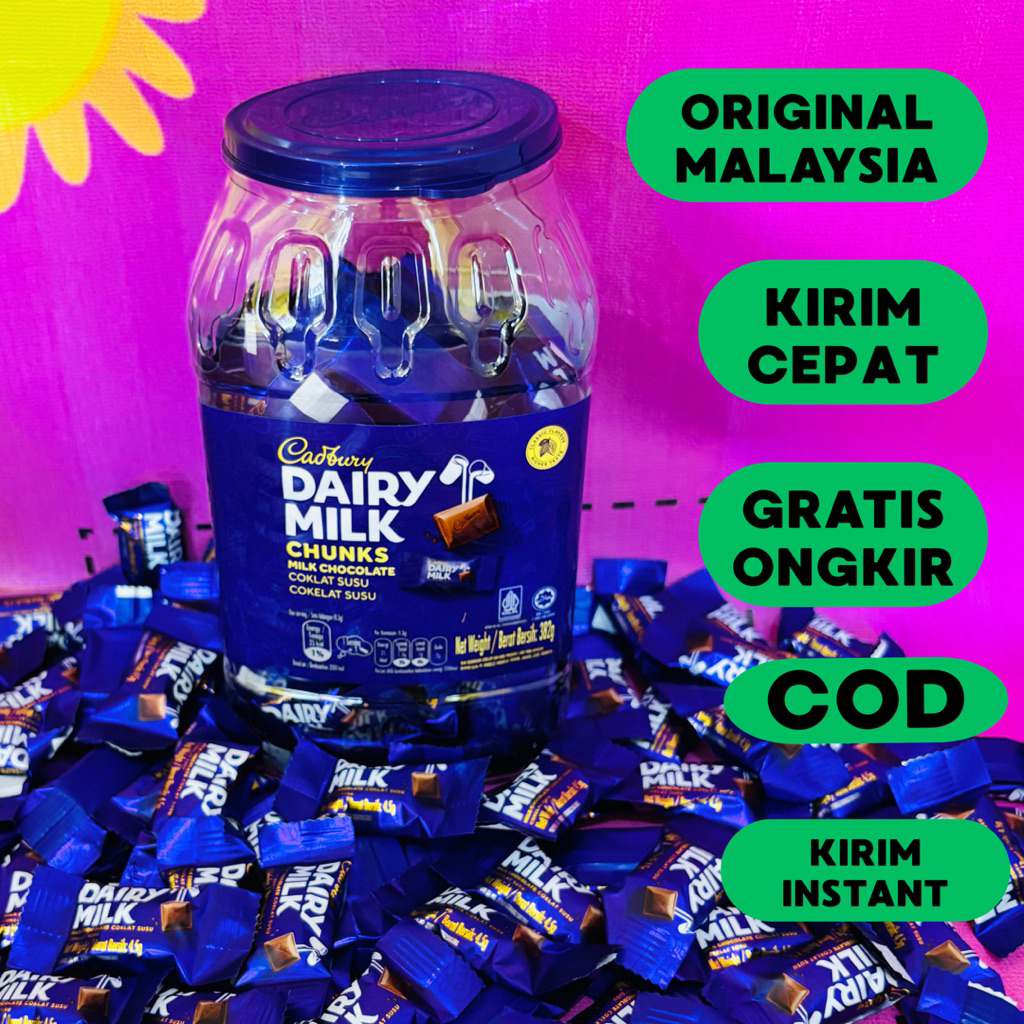 Coklat Cadbury Malaysia Toples / Cadbury Toples / Cadbury Jar