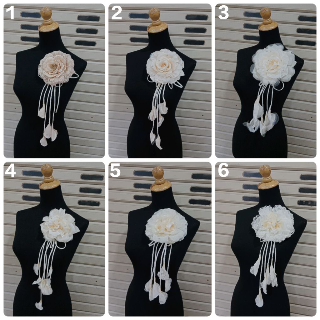 Korsase Gaun,bunga korsase juntai,Hiasan bunga bahu,Aplikasi aksesoris gaun /Hiasan gaun kebaya