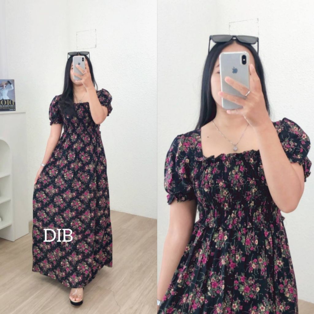Long Dress Bali Canda Panjang Daster Adem Bahan Rayon Premium Bumil Busui Frendly
