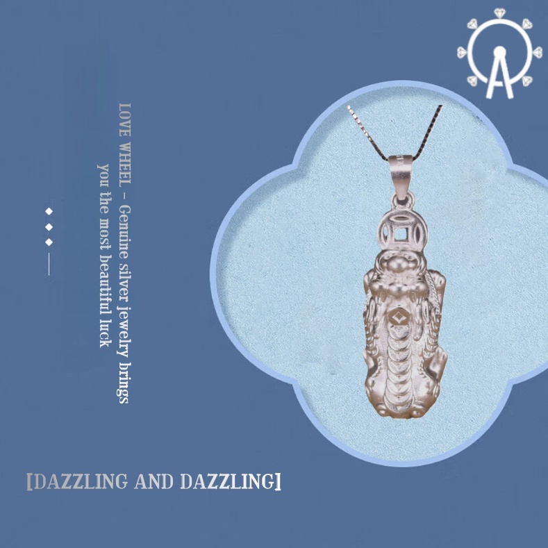 LOVE WHEEL{S999 Pure Silver Product}Liontin Pi Xiu S999 Perak Murni Ukuran Sedang & Besar | Aksesori