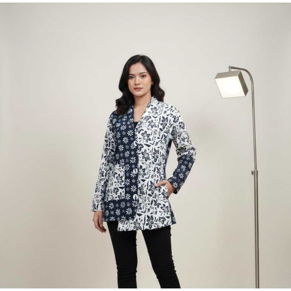 Blouse Batik wanita kekinian | atasan batik Korean style