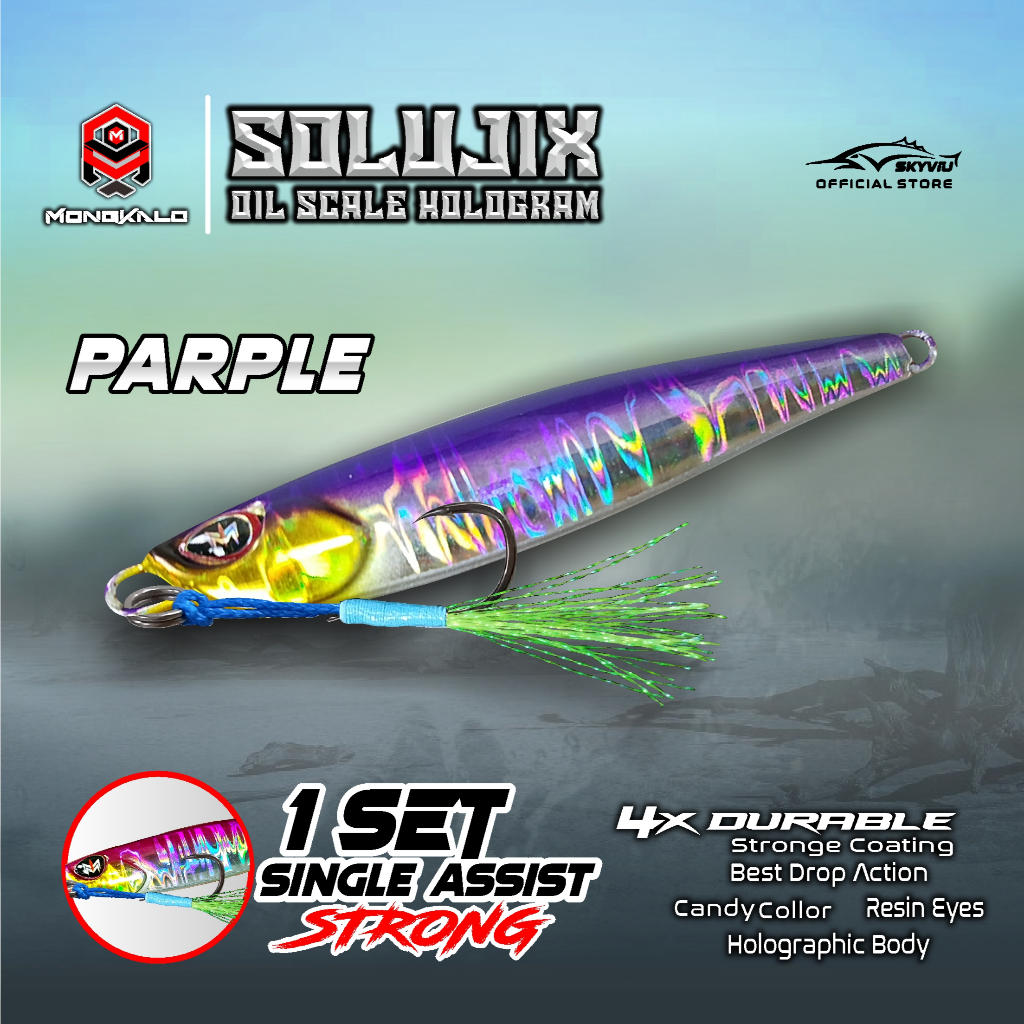 Mongkalo Solujix Minyak noGID noMotif Candy 20 Ungu