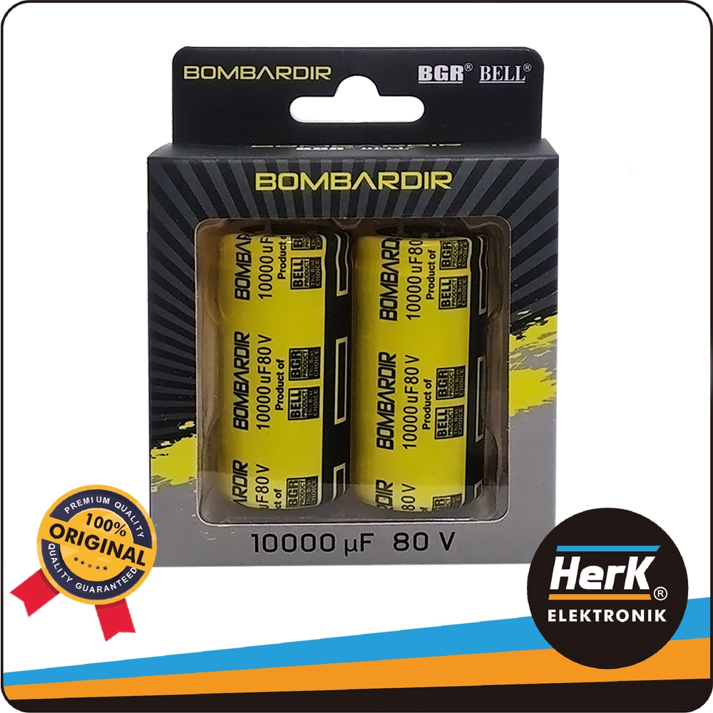 Elco Elko Kapasitor Capacitor Bombardir 10000uF 80V POWER PSU AUDIO (2 PCS)