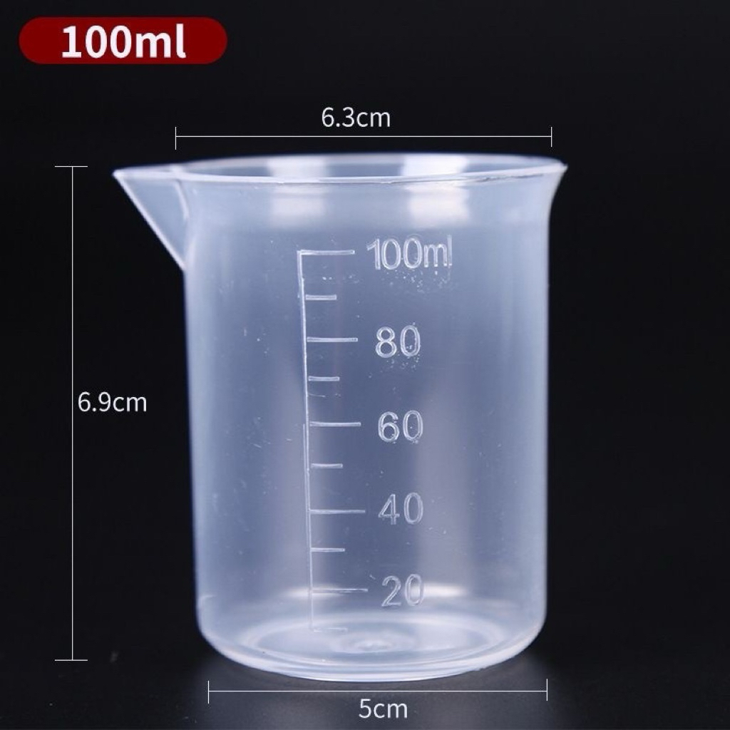 GELAS UKUR 100 ML /GELAS TAKAR PLASTIK 100 ML