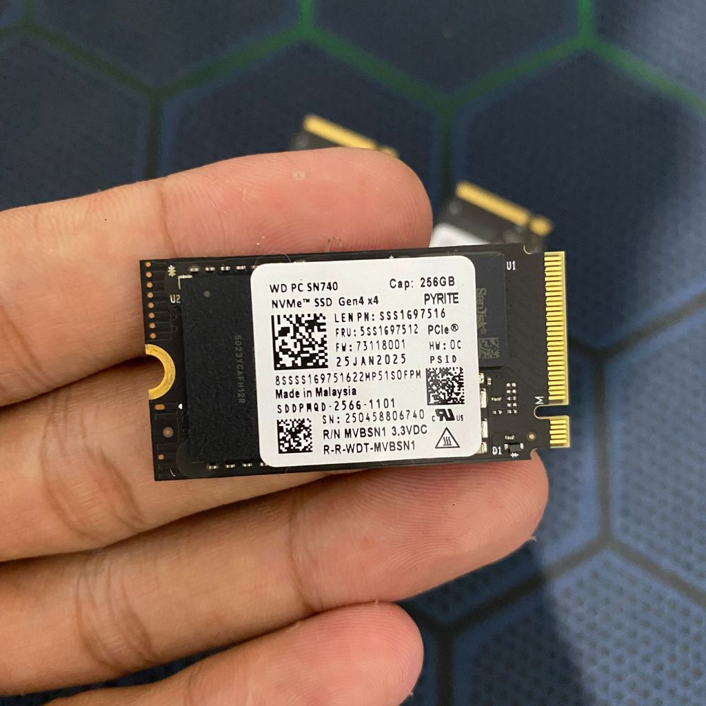 Gen4 x4 SSD NVME WD SN740 256GB Sentinel 100% - 2242