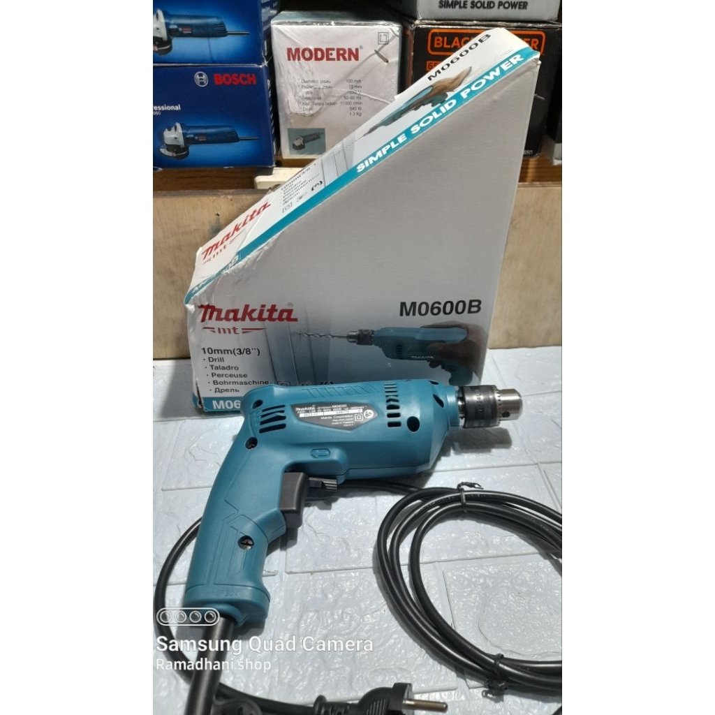 bor listrik bor tangan makita m0600b pengganti maktec