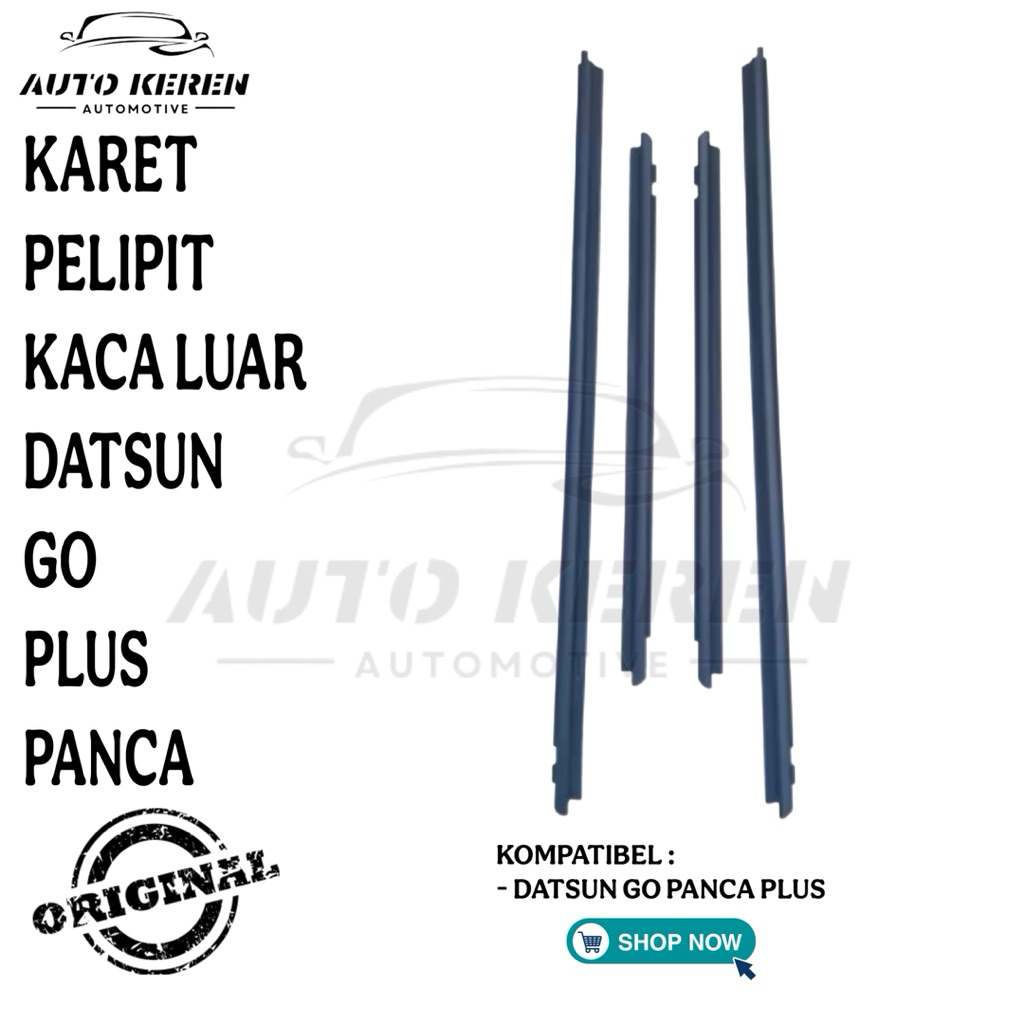 KARET PELIPIT KACA LUAR DATSUN GO PLUS PANCA