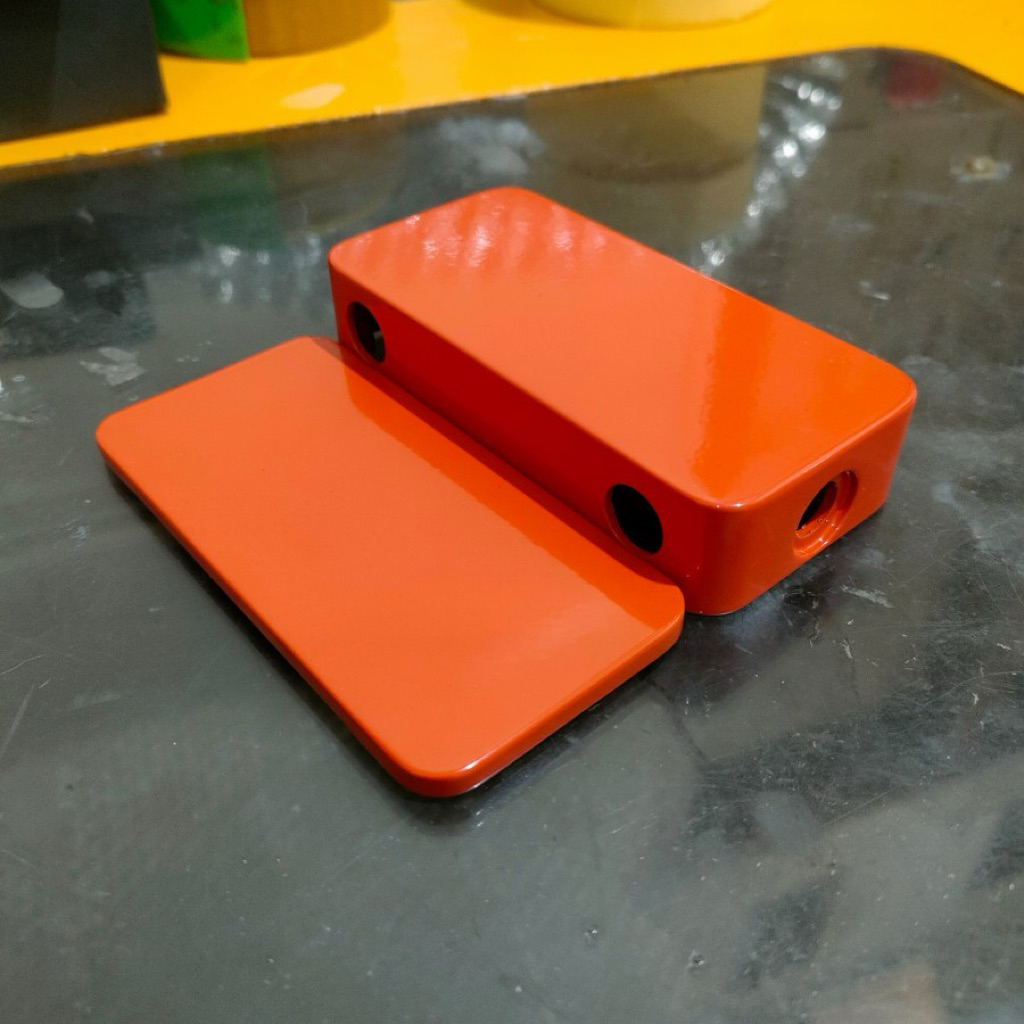 Box CNC Powdercoat Orange