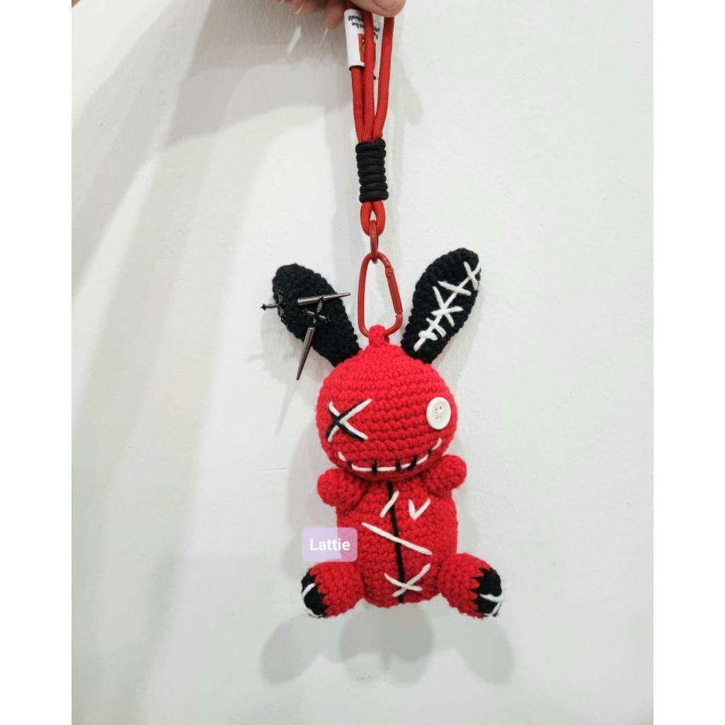 HANDMADE DOMPET KOIN KELINCI/BUNNY COIN WALLET/POUCH KELINCI/GOTHIC DOMPET KOIN/BAG CHARM