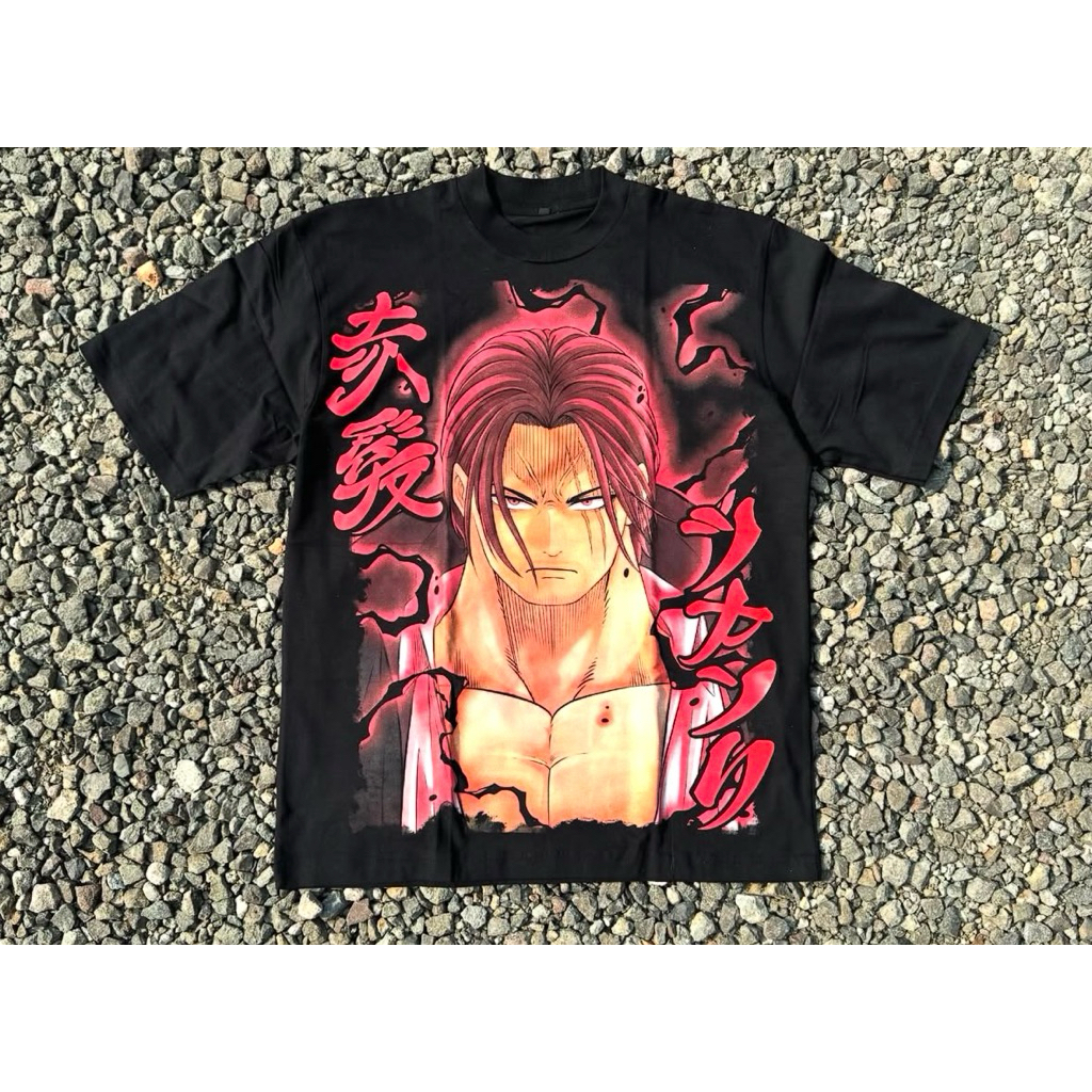 T-Shirt / Tees Bootleg Shanks One Piece Anime Black Colour (NEW)