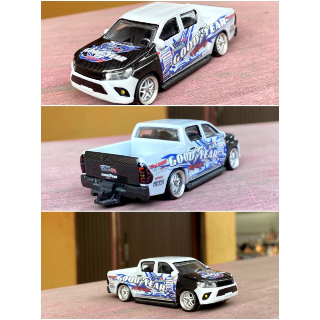 Custom Hilux / Hilux Cumi Darat / Diecast 1:64 / Custom Diecast