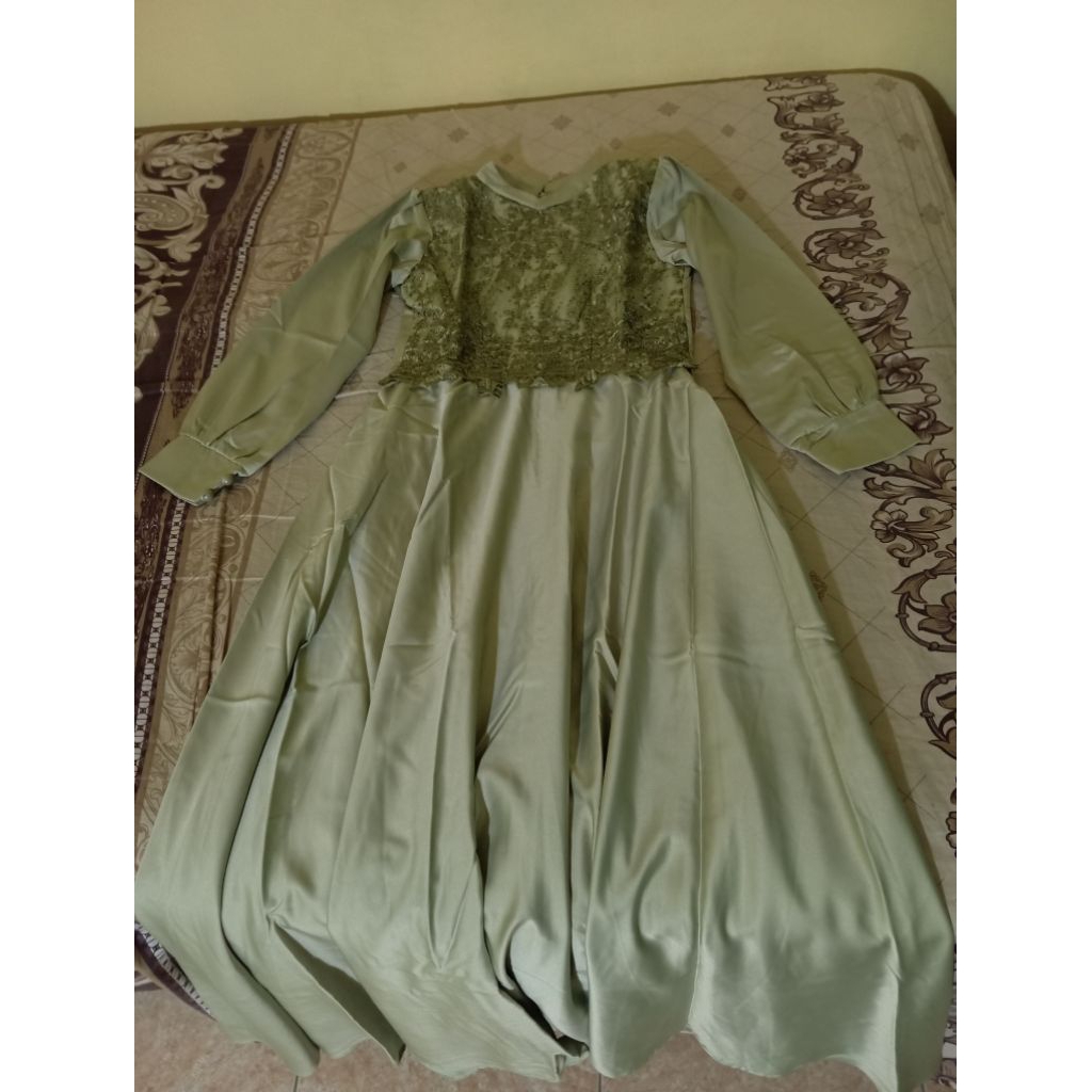 Dress Sage Premium Bridesmaid/Kondangan