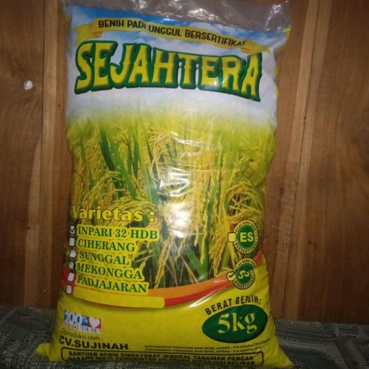 [COD] BENIH PADI HIBRIDA INPARI 32 SEJAHTERA KEMASAN 5KG ORIGINAL