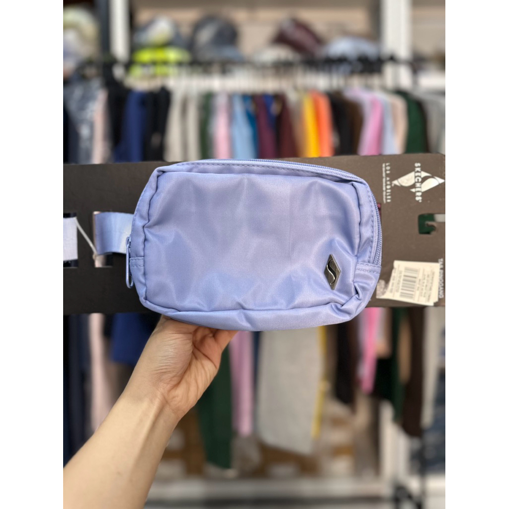 TAS PINGGANG WOMEN BAG WAIST BAG SKECHERS URBAN EDGE SKEWBT8754BL BLUE ORIGINAL SLING BAG