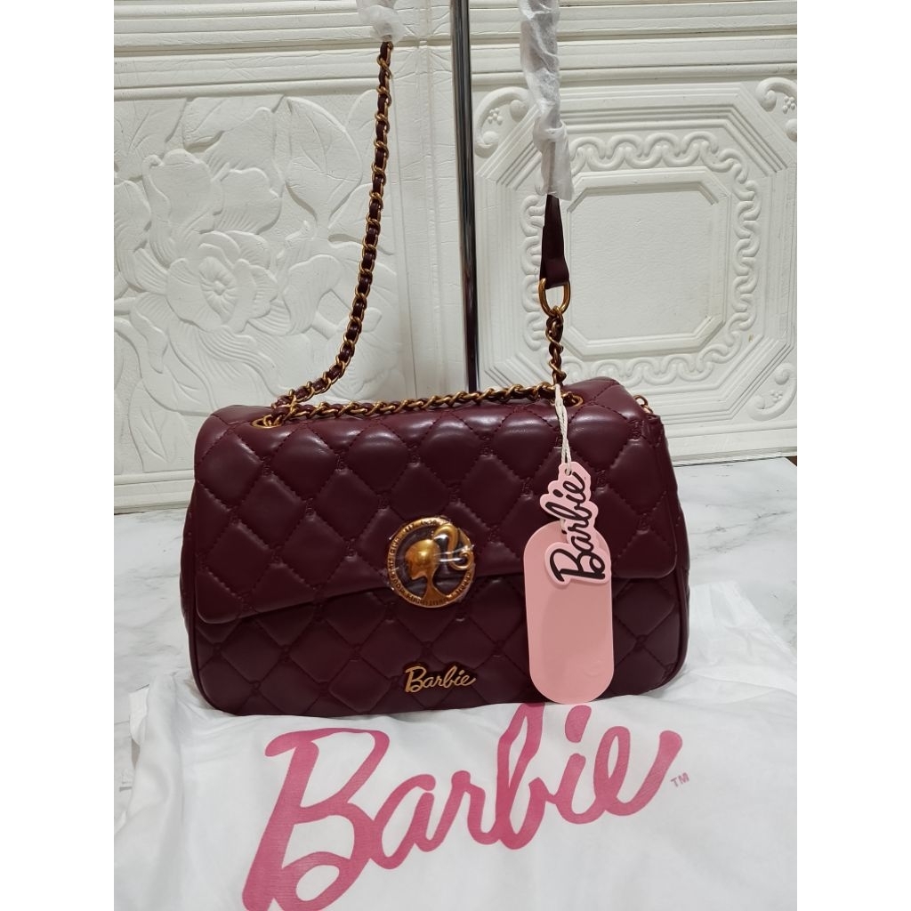 tas selempang BARBIE NIKMIR maroon