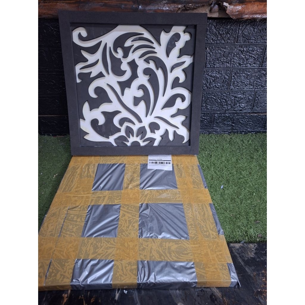 cetakan molding grc beton motif bunga