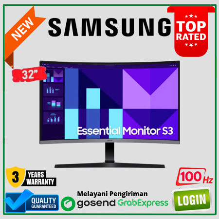 SAMSUNG 32" inch S3 S32D396 - Curved Full HD 32" Inch